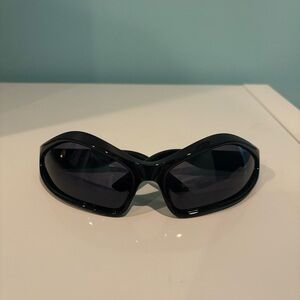 Balenciaga Glossy Black Sunglasses